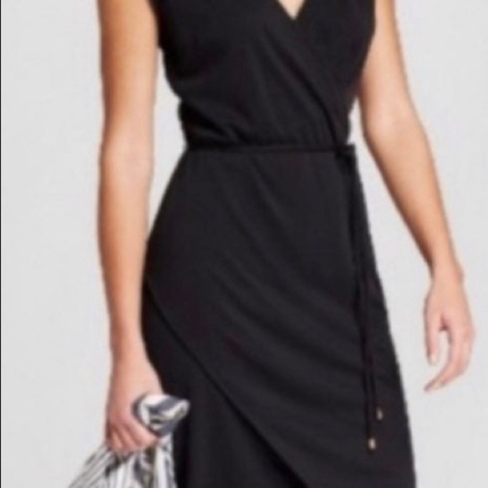 Faux wrap dress